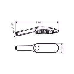 Hansgrohe DogShower Dog/Pet Cleaner 3 Mode Spray Shower Head Handset Sky Blue - 26640540