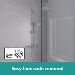 Hansgrohe Vernis Shape Thermostatic Mixer Shower Handset Head Valve Chrome - Additional view 5