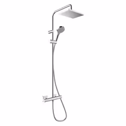 Hansgrohe Vernis Shape Thermostatic Mixer Shower Handset Head Valve Chrome - Additional view 7