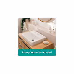 hansgrohe Vernis Blend Basin Mixer Tap 70 with pop-up waste set, chrome, 71550000 - Additional view 3