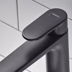 hansgrohe Vernis Blend High Rise Basin Mixer Tap 190 Matt Black - 71582670 - Additional view 10