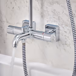 Hansgrohe Vernis Shape Thermostatic Mixer Shower Handset Head Bath Spout Chrome