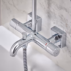 Hansgrohe Vernis Shape Thermostatic Mixer Shower Handset Head Bath Spout Chrome