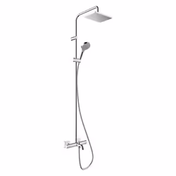 Hansgrohe Vernis Shape Thermostatic Mixer Shower Handset Head Bath Spout Chrome - Additional view 5