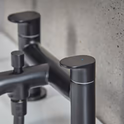 Hansgrohe Vernis Blend Bathroom Bath Shower Mixer Tap Twin Lever Modern Black