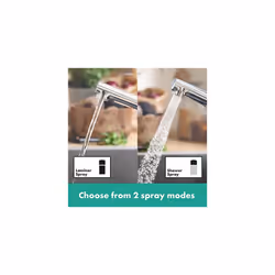 hansgrohe Zesis M33 Kitchen Tap 150, pull-out spray, 2 Sprays, chrome, 74800000