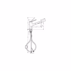 hansgrohe Zesis M33 Kitchen Tap 150, pull-out spray, 2 Sprays, chrome, 74800000 - Additional view 8