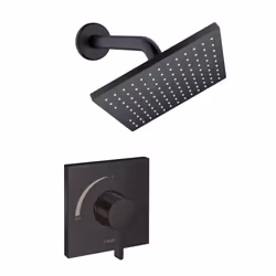 hansgrohe Vernis Blend Shower Set 2.5 GPM  1-Spray Full Shower Trim Kit in Matte Black  04958670