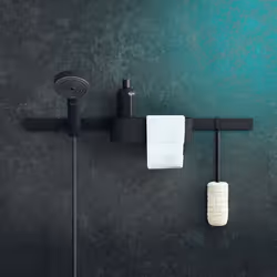 hansgrohe WallStoris Shower Bathroom Deep Storage Basket Matt Black Modern - Additional view 3