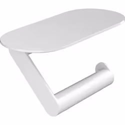hansgrohe WallStoris 9-inch Toilet Paper Holer with Shelf in Matte White 27928700