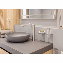 Hansgrohe AddStoris 6-inch Corner Basket in Brushed Nickel  41741820