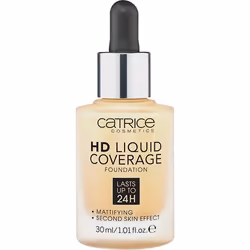 CATRICE HD Liquid Coverage, Dropper bottle, liquid, Universal skin, Mattifying, Smoothing, Fair, Fair Beige