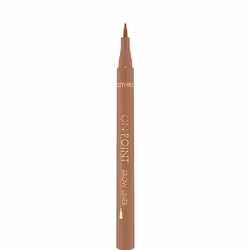 CATRICE ON POINT Brow Liner, Brown, Warm Brown, 1 ml, AQUA (WATER), ALCOHOL DENAT., STYRENE/ACRYLATES/AMMONIUM METHACRYLATE C ...