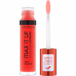 CATRICE Max It Up Lip Booster Extreme, Red, Spice Girl, Glowing, Plumping, Gloss, Light, Bottle