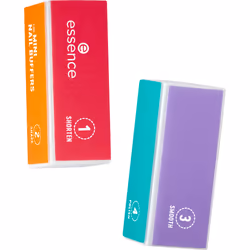 Essence THE MINI NAIL BUFFERS, Nail buffer, Orange, Pink, Purple, Transparent, Blister, 2 pc(s), The Mini Nail Buffers. The p ...