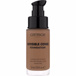 CATRICE Invisible Cover Foundation, Pump bottle, Cream, Universal skin, Hydrating, Warm, Brown