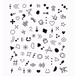 Get Your Ink On nail stickers 80 u