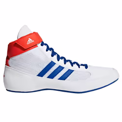 adidas Havoc Mens Adult Wrestling Trainer Shoe Boot White/Blue/Red - White, UK 7