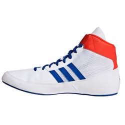 adidas Havoc Mens Adult Wrestling Trainer Shoe Boot White/Blue/Red - White, UK 10.5