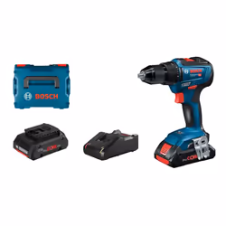 Bosch GSR 18V-55 Professional - Bohrer/Schrauber - schnurlos, Power screwdriver, Pistol handle, Black, Blue, Hanger hook, 180 ...
