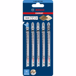 Bosch 2 608 900 558, Jigsaw blade, Wood, High carbon steel (HCS), White, 11.7 cm, 5 pc(s)