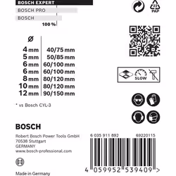 Bosch 2 608 900 645 drill bit Centering drill bit 4 pc(s) - Additional view 8