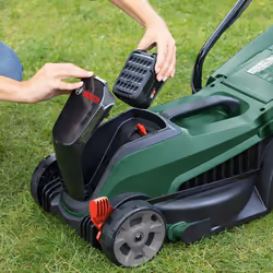 Bosch Home and Garden 06008B9A77 Bosch Cordless Lawnmower CityMower 18V-32 (18 Volt, 1x Battery, Cutting Width: 32 cm, lawns up to 300 mÂ², in Carton - Additional view 4