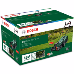 Bosch Home and Garden 06008B9A77 Bosch Cordless Lawnmower CityMower 18V-32 (18 Volt, 1x Battery, Cutting Width: 32 cm, lawns up to 300 mÂ², in Carton - Additional view 6