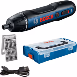 Bosch Professional cordless screwdriver Bosch Go (incl. 25-Piece Bit Set, USB Charging Cable, L-BOXX Mini) â Amazon Exclusi ...