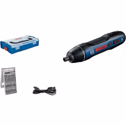 Bosch Professional cordless screwdriver Bosch Go (incl. 25-Piece Bit Set, USB Charging Cable, L-BOXX Mini) â Amazon Exclusive