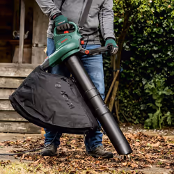 Bosch 06008B1072 Electric Leaf Blower and Vacuum UniversalGardenTidy 2300 (2300 W, collection bag 45 l, variable Speed, for blowing, vacuuming and
