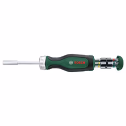 Rachet Screwdriver with 12 Bits (High-Torque Ratchet Screwdriver for Efficient, Heavy-Duty Screwdriving; Pop-Up Bit Magazine; ...