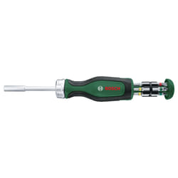 Rachet Screwdriver with 12 Bits (High-Torque Ratchet Screwdriver for Efficient, Heavy-Duty Screwdriving; Pop-Up Bit Magazine; 12 Bits Included;