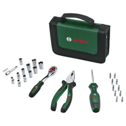 Home and Garden Mobility Hand Tool Set 26-Piece (Compact and Portable Tool Kit for DIY Tasks; Optimal Choice on The Road; 1/4 Ratchet; Combination