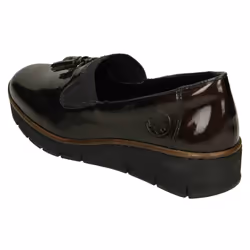 Ladies Rieker Tassel Detail Formal Shoe 53751 - Red, UK 6