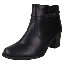 Ladies Rieker Casual Ankle Boots L7678 - Blue, UK 7.5