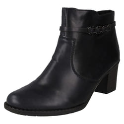 Ladies Rieker Casual Ankle Boots L7678 - Blue, UK 8