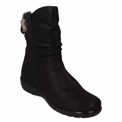 Ladies Rieker Fur Lining Ankle Boots X0680 - Black, UK 7.5