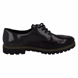 Ladies Rieker Lace Up Brogues M4823 - Black, UK 6.5