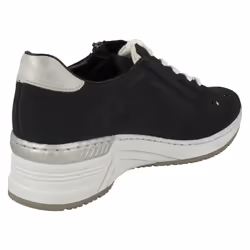 Ladies Rieker Wedge Heeled Trainers N4326 - Blue, UK 7.5