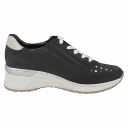 Ladies Rieker Wedge Heeled Trainers N4326 - Blue, UK 7.5