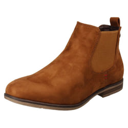 Ladies Rieker Chelsea Boots 90064 - Brown, UK 6.5