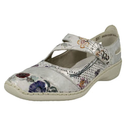 Ladies Rieker Casual Flat Shoes 41346 - UK 6, Multi