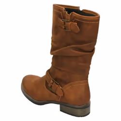 Ladies Rieker Fleece Lined Calf High Boots 98860-22 - Brown Synthetic - UK Size 6 - EU Size 39 - US Size 8
