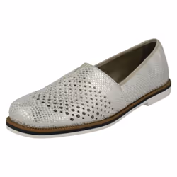 Ladies Rieker Slip On Casual Loafers 45555 - UK 6.5, White