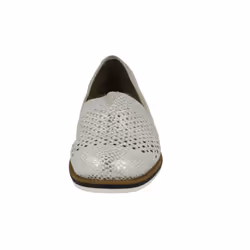 Ladies Rieker Slip On Casual Loafers 45555 - UK 6.5, White