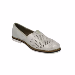 Ladies Rieker Slip On Casual Loafers 45555 - UK 6.5, White