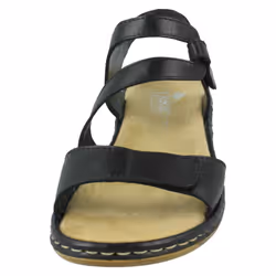 Ladies Rieker Stylish Strappy Sandals 659C7 - Black, UK 6.5