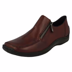 Ladies Rieker Zip Up Flats L1780 - UK 8, Red