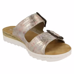 Ladies Rieker Buckle Detailed Mule Sandals 63094 - UK 4, Multi